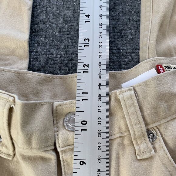 Vintage Levis 512 Jeans Womens Slim Fit High Rise Red Tab Beige Size 8 (26 x 30) - Picture 12 of 16